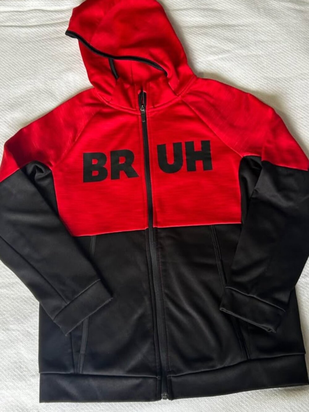 Custom BRUH OLD Navy Techie Fleece Hoodie XL (12)